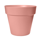 Pot de fleurs en plastique 100% recyclé Paris rose - D.30cm